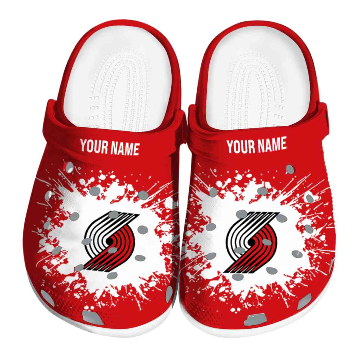 footwearmerch portland trail blazers nba sport crocs crocband clogs shoes comfortable for men women and kids dnkt8