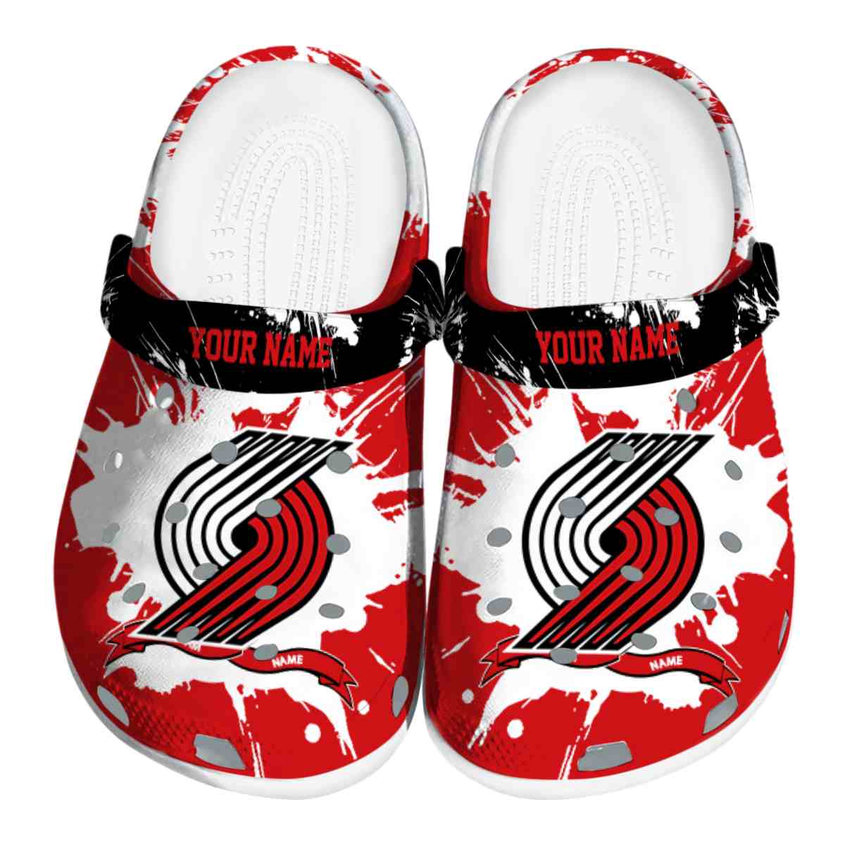 footwearmerch portland trail blazers nba sport crocs crocband clogs shoes comfortable for men women and kids ezm6f