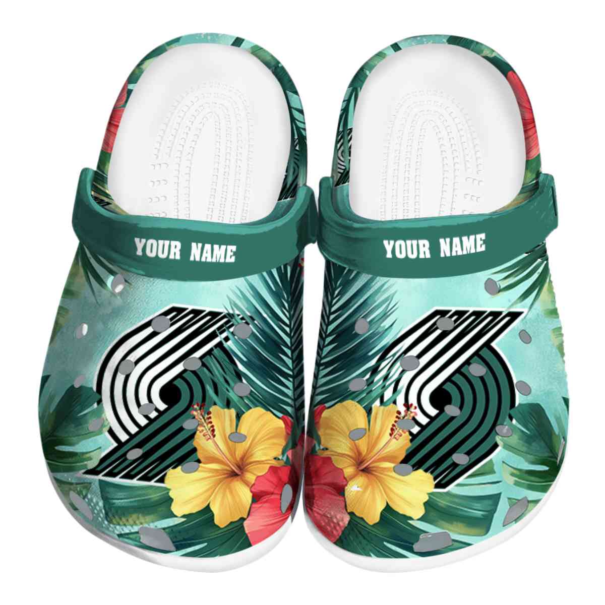 footwearmerch portland trail blazers nba sport crocs crocband clogs shoes comfortable for men women and kids jat2x