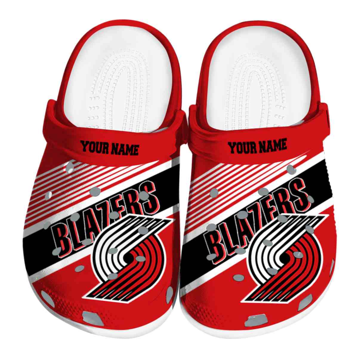 footwearmerch portland trail blazers nba sport crocs crocband clogs shoes comfortable for men women and kids kvhsw