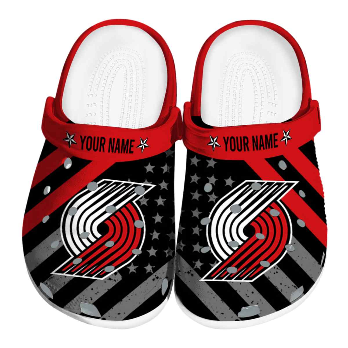 footwearmerch portland trail blazers nba sport crocs crocband clogs shoes comfortable for men women and kids onjvo