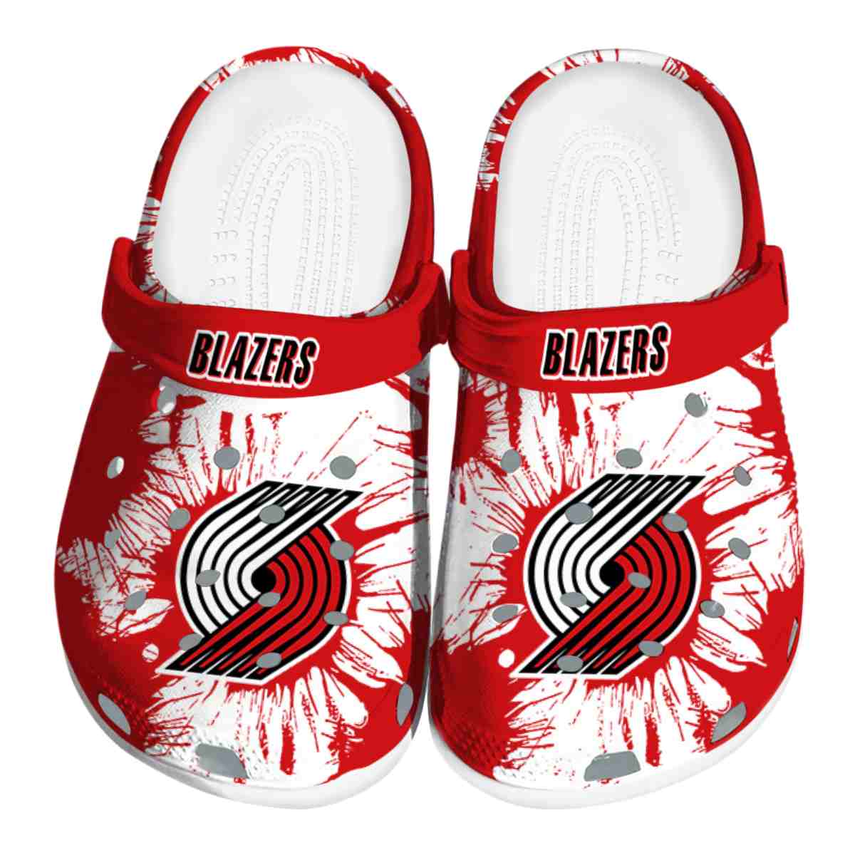 footwearmerch portland trail blazers nba sport crocs crocband clogs shoes comfortable for men women and kids quru5