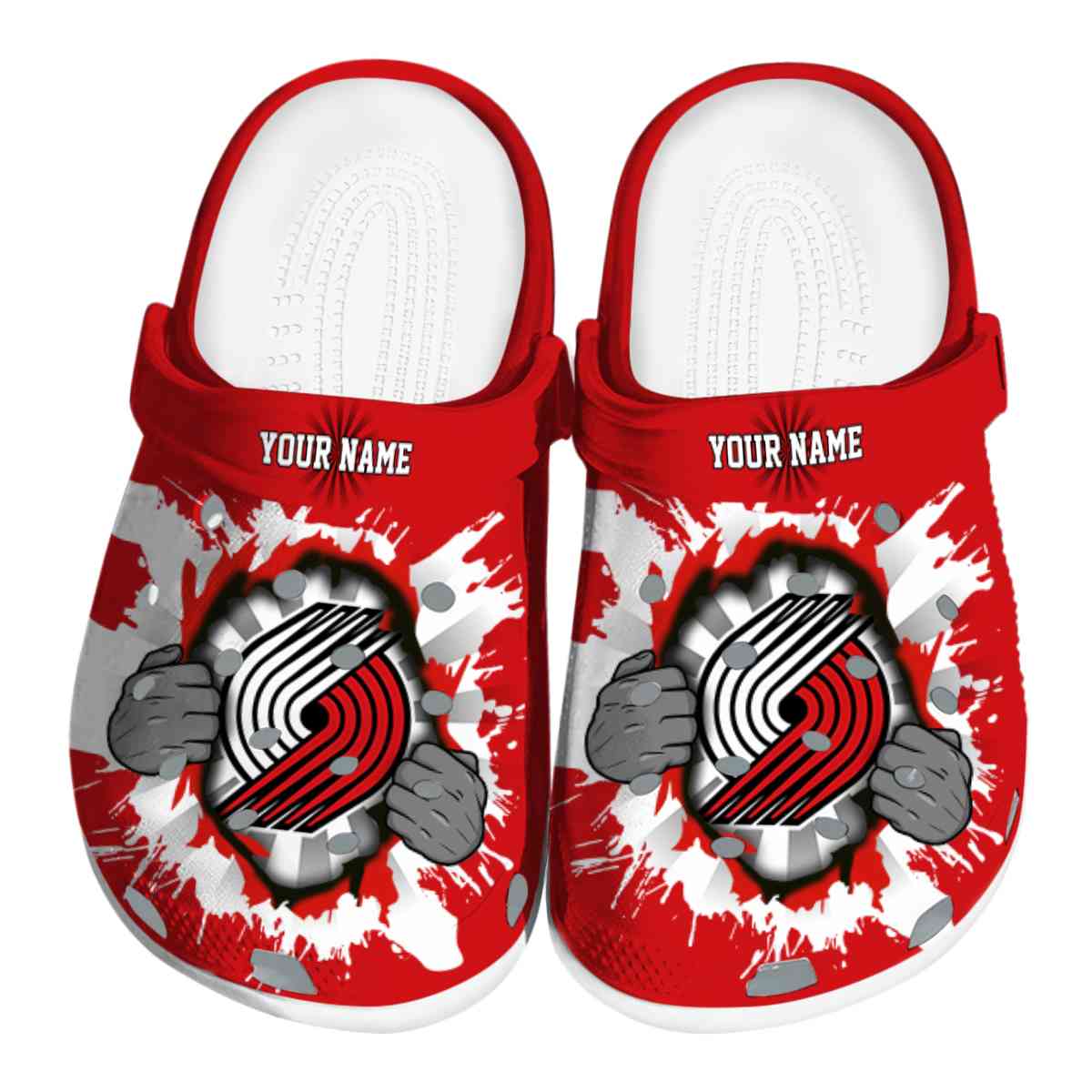 footwearmerch portland trail blazers nba sport crocs crocband clogs shoes comfortable for men women and kids yhgcd