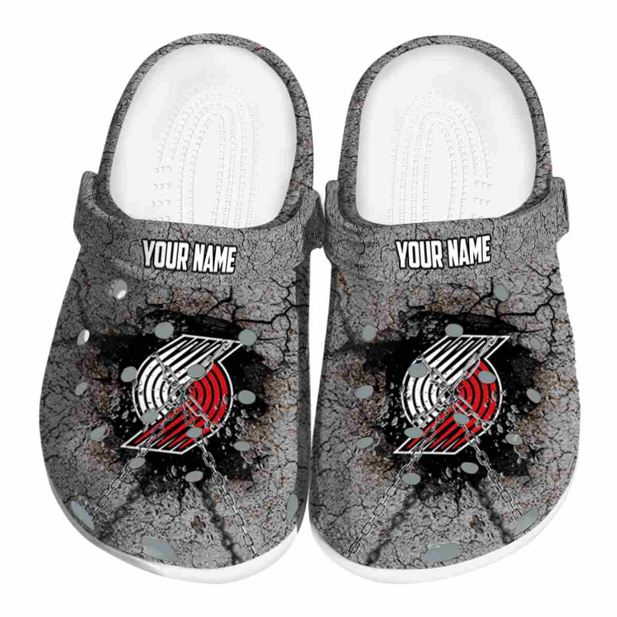 footwearmerch portland trail blazers nba sport crocs crocband clogs shoes comfortable for men women and kids yzaug