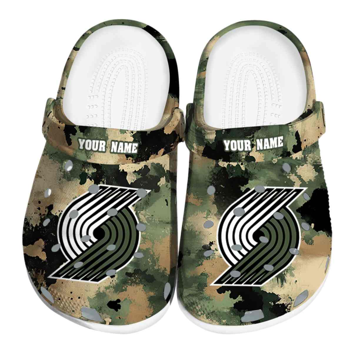 footwearmerch portland trail blazers nba sport crocs crocband clogs shoes comfortable for men women and kids zdjzx