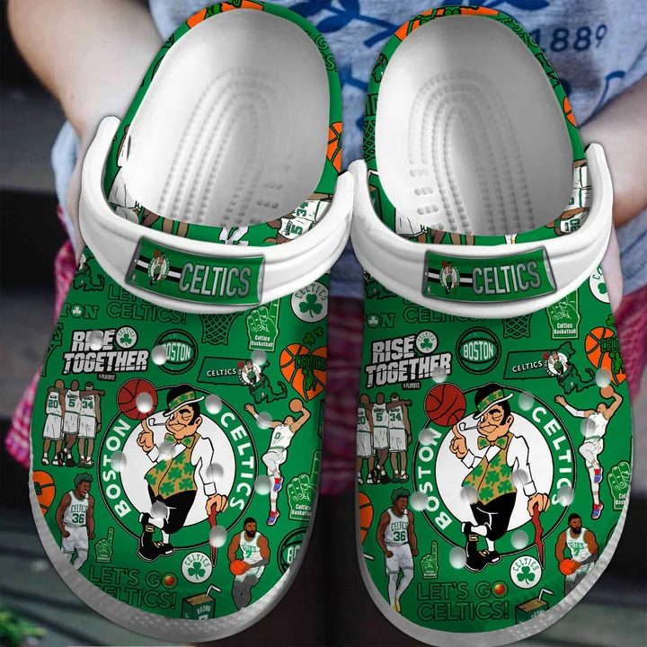 footwearmerch premium boston celtics nba sport crocs crocband clogs shoes for men women and kids mcerh