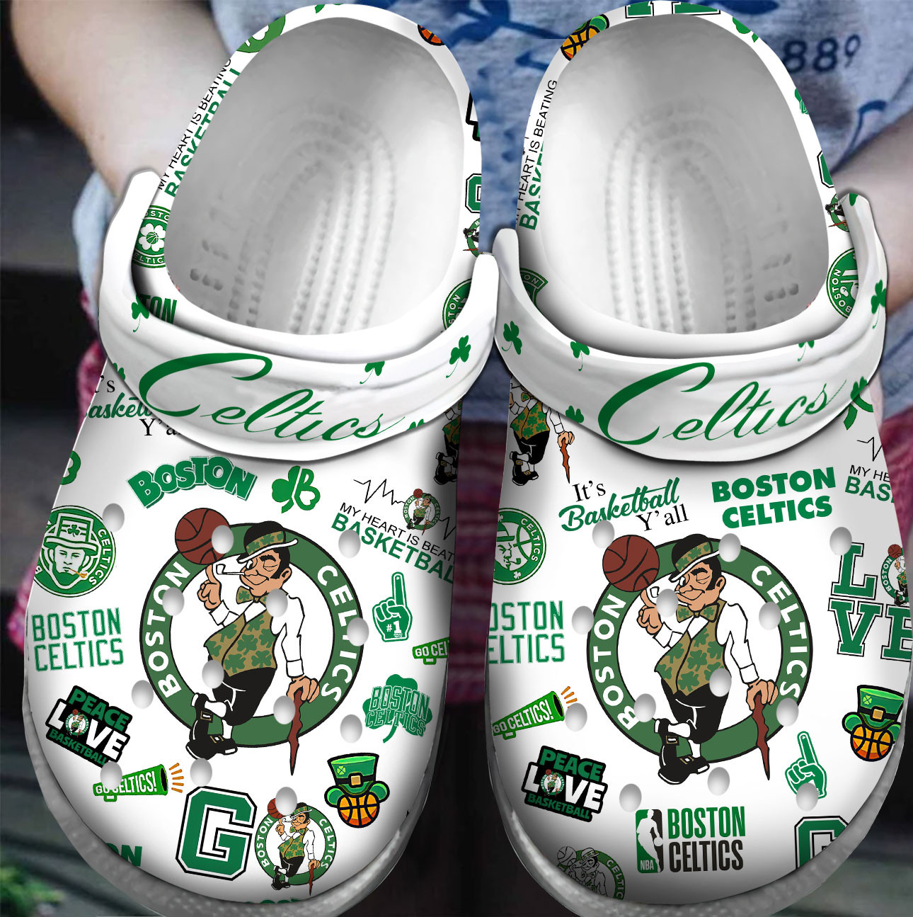 footwearmerch premium boston celtics nba sport crocs crocband clogs shoes for men women and kids zr7ny