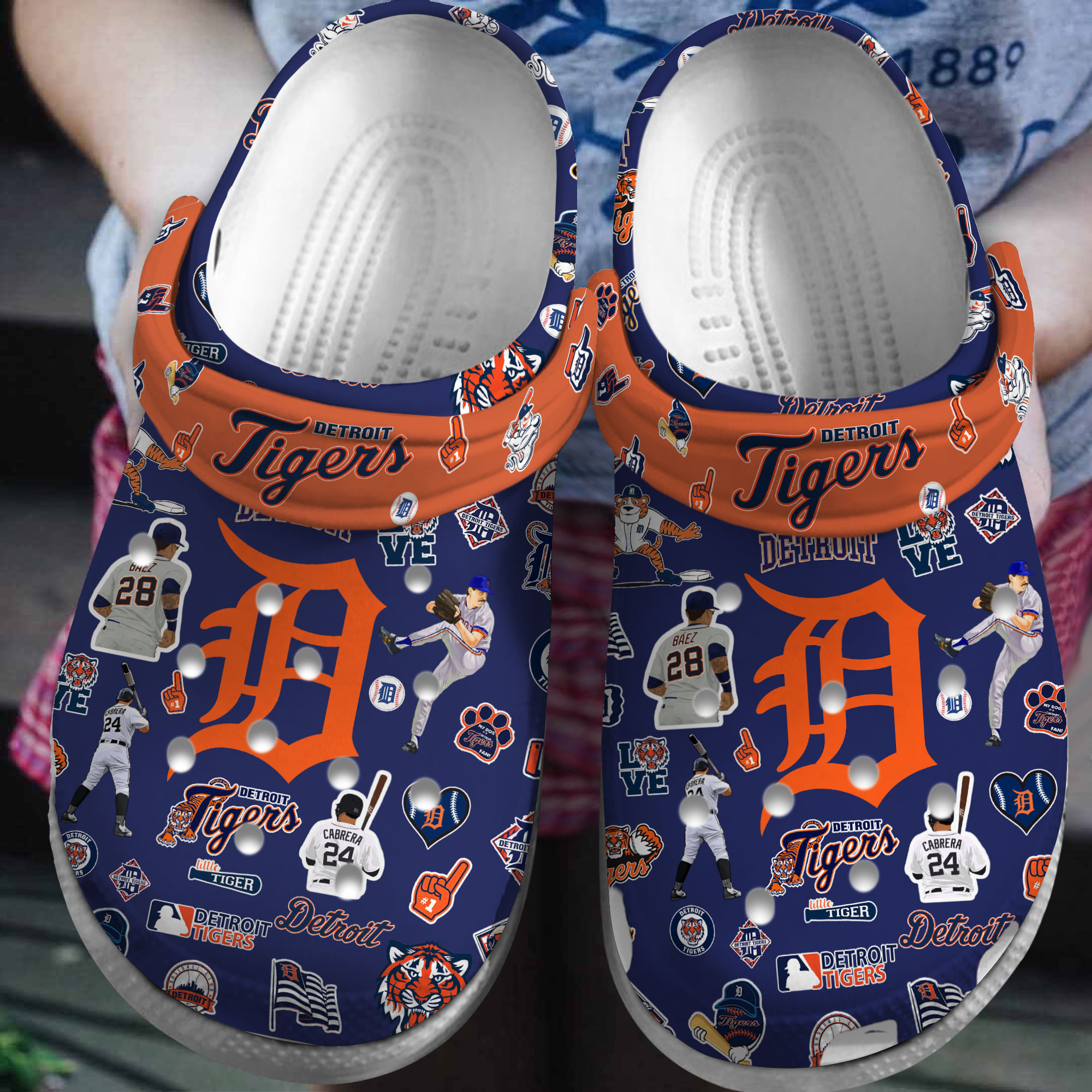 footwearmerch premium detroit tigers mlb sport crocs crocband clogs shoes for men women and kids 8gp1t