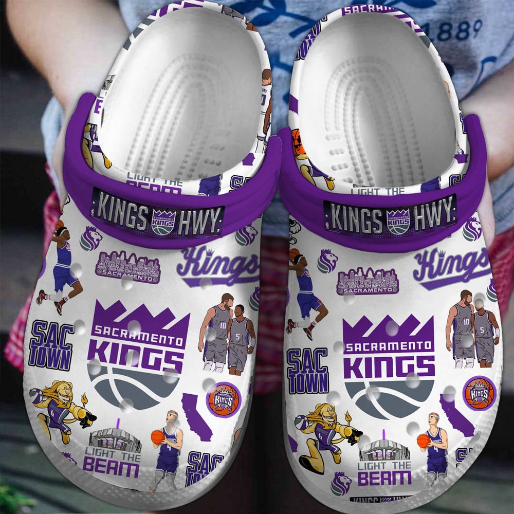 footwearmerch sacramento kings nba basketball sport crocs crocband clogs shoes comfortable for men women and kids qpg87