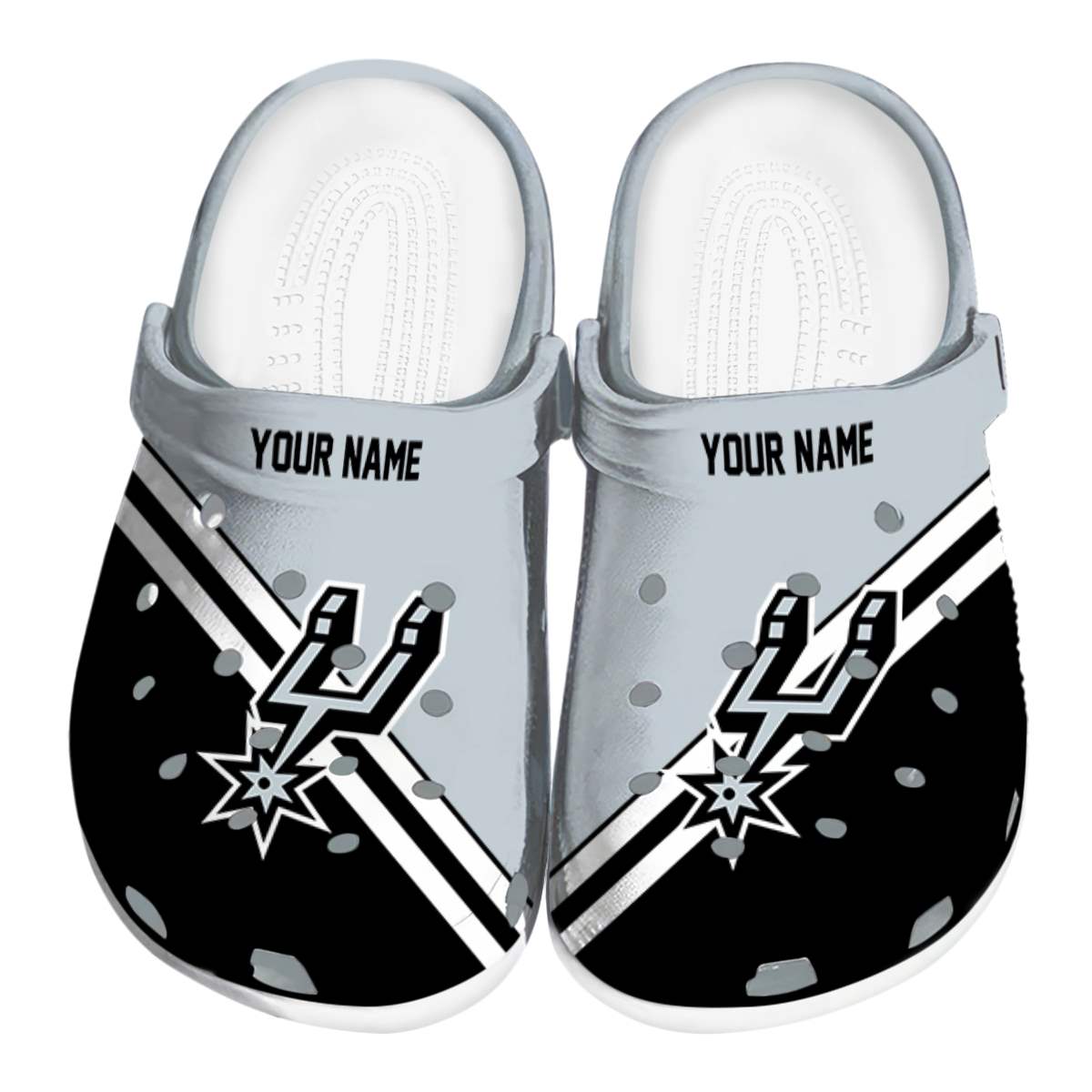 footwearmerch san antonio spurs nba sport crocs crocband clogs shoes comfortable for men women and kids kvxtx