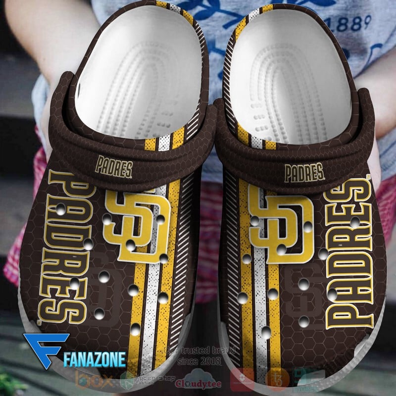 footwearmerch san diego padres mlb sport crocs clogs crocband shoes comfortable for men women and kids w1fva