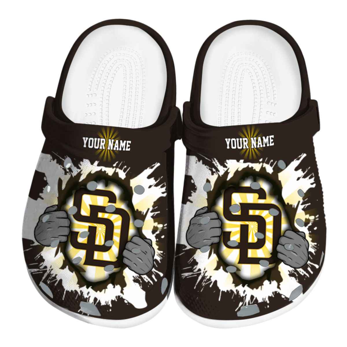 footwearmerch san diego padres mlb sport crocs crocband clogs shoes comfortable for men women and kids ndqb0