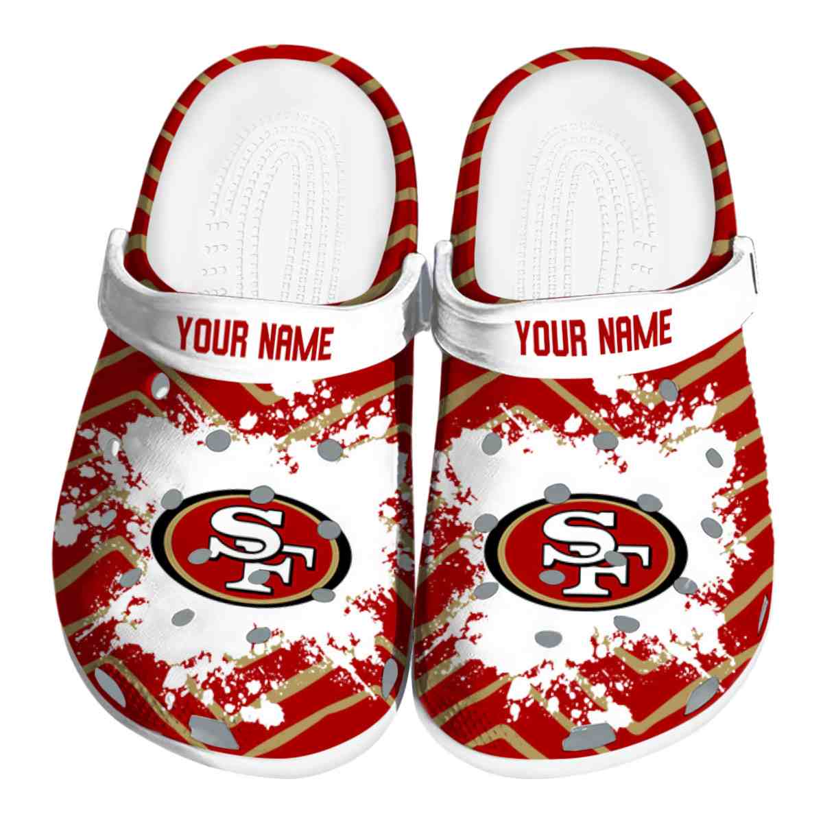 footwearmerch san francisco 49ers nfl sport crocs crocband clogs shoes comfortable for men women and kids azepa