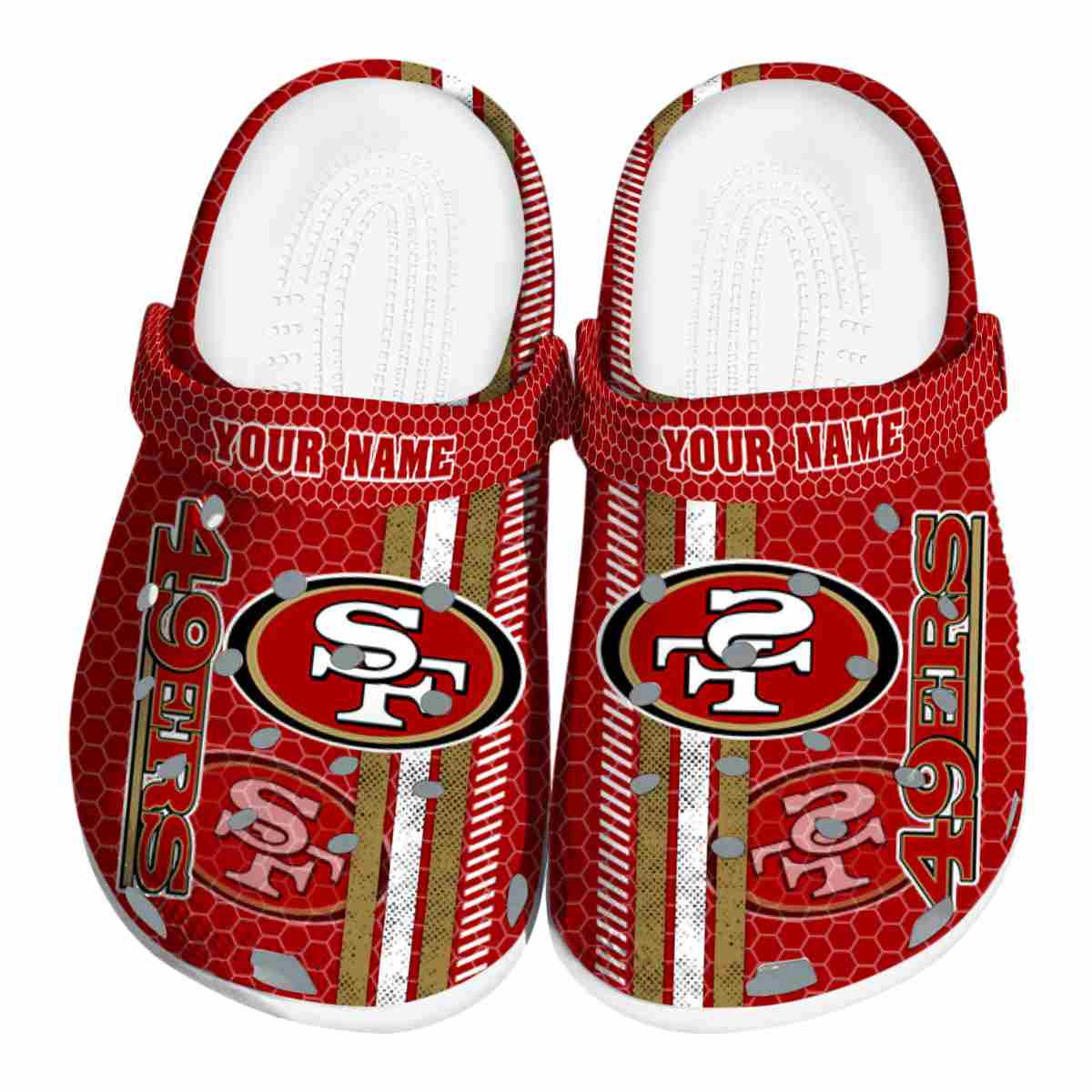 footwearmerch san francisco 49ers nfl sport crocs crocband clogs shoes comfortable for men women and kids mbcz6