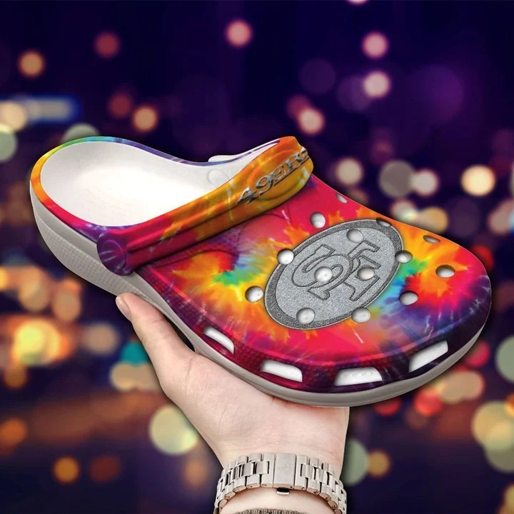 footwearmerch san francisco 49ers nfl sport crocs crocband clogs shoes comfortable for men women and kids mfyez