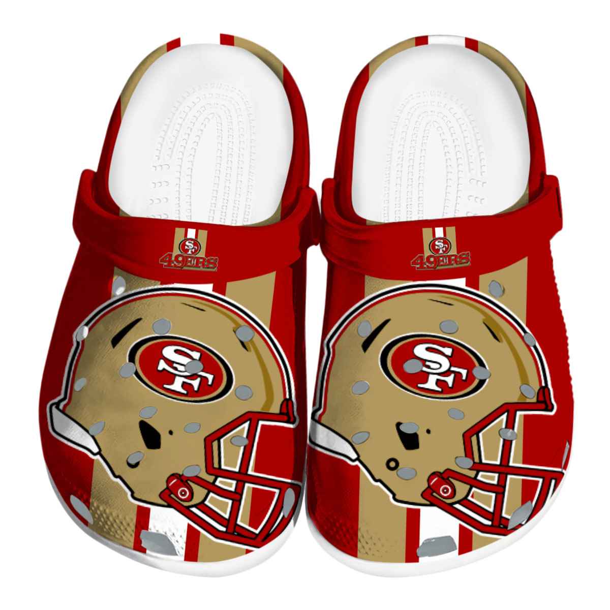 footwearmerch san francisco 49ers nfl sport crocs crocband clogs shoes comfortable for men women and kids pe7wj