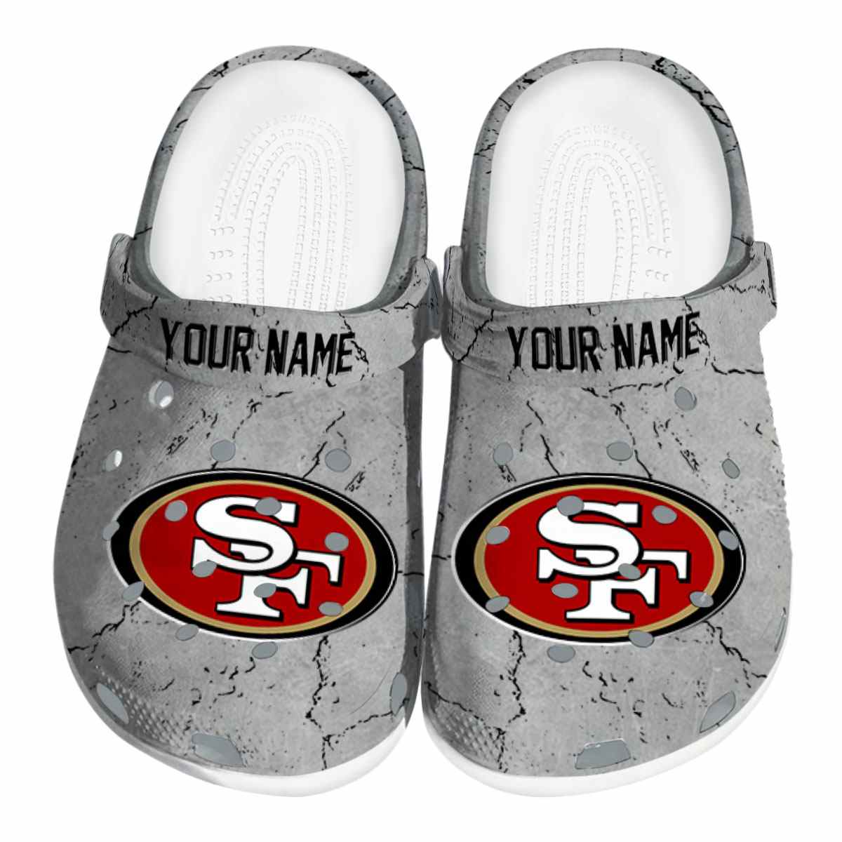 footwearmerch san francisco 49ers nfl sport crocs crocband clogs shoes comfortable for men women and kids rxhok