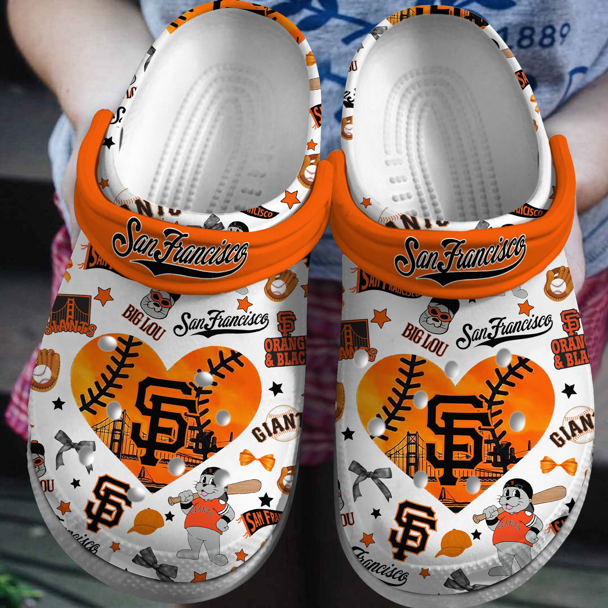 footwearmerch san francisco giants baseball mlb sport crocs crocband clogs shoes comfortable for men women and kids fikmq