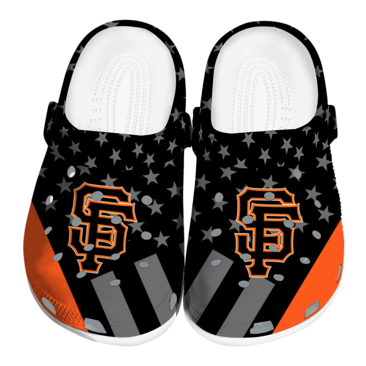 footwearmerch san francisco giants mlb sport crocs crocband clogs shoes comfortable for men women and kids qv52t