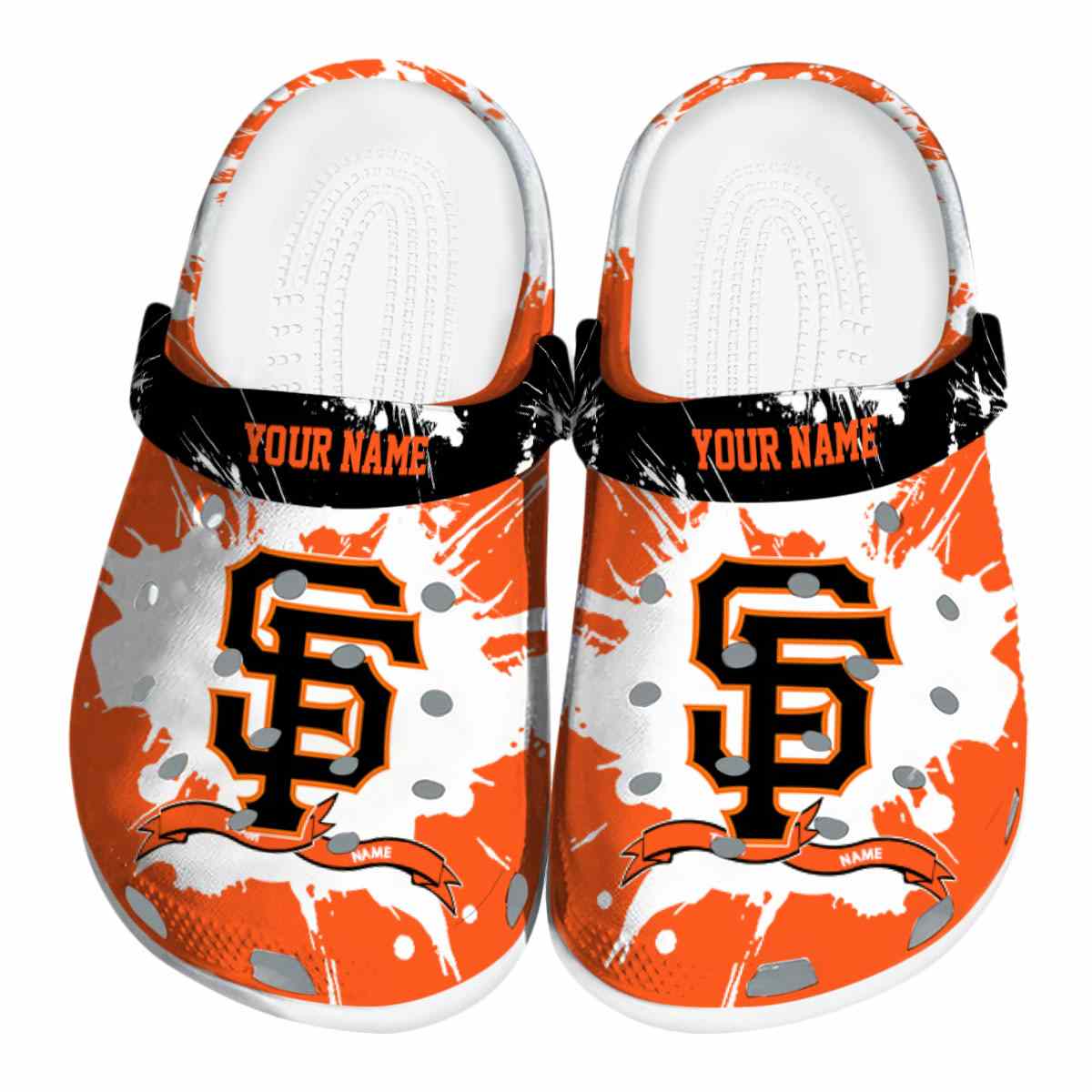 footwearmerch san francisco giants mlb sport crocs crocband clogs shoes comfortable for men women and kids ydmsy