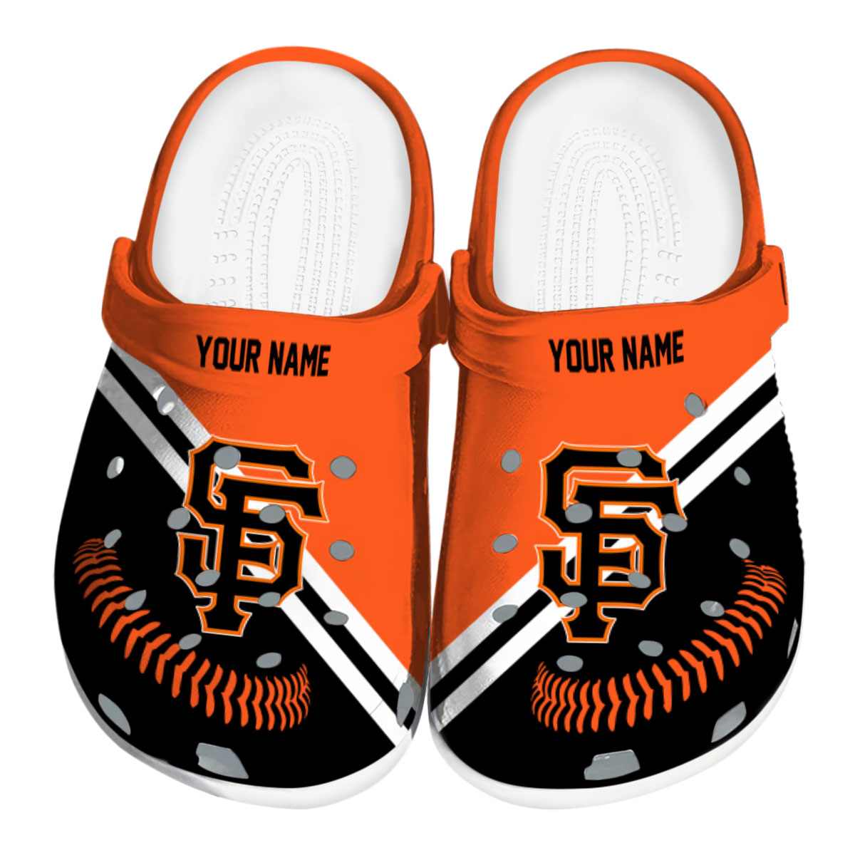 footwearmerch san francisco giants mlb sport crocs crocband clogs shoes comfortable for men women and kids z4vum