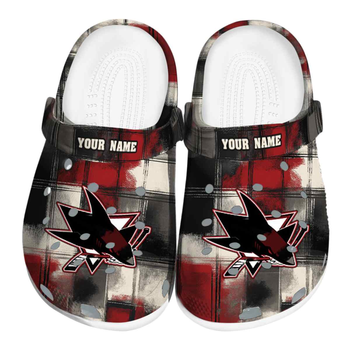 footwearmerch san jose sharks nhl sport crocs crocband clogs shoes comfortable for men women and kids 0aayt