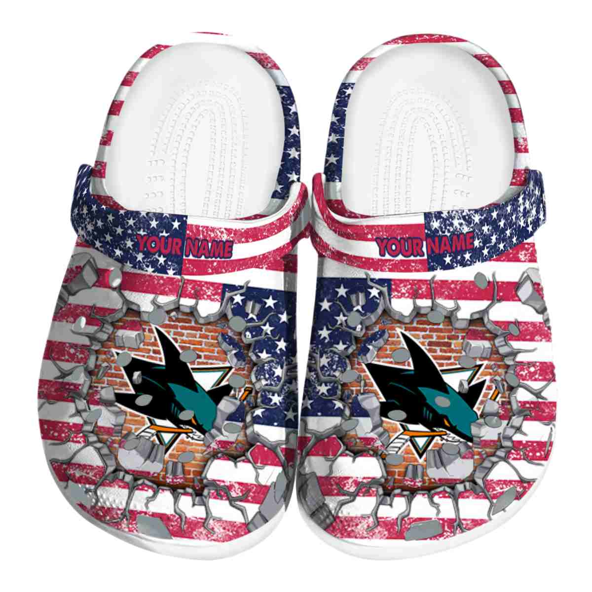 footwearmerch san jose sharks nhl sport crocs crocband clogs shoes comfortable for men women and kids 1ild9