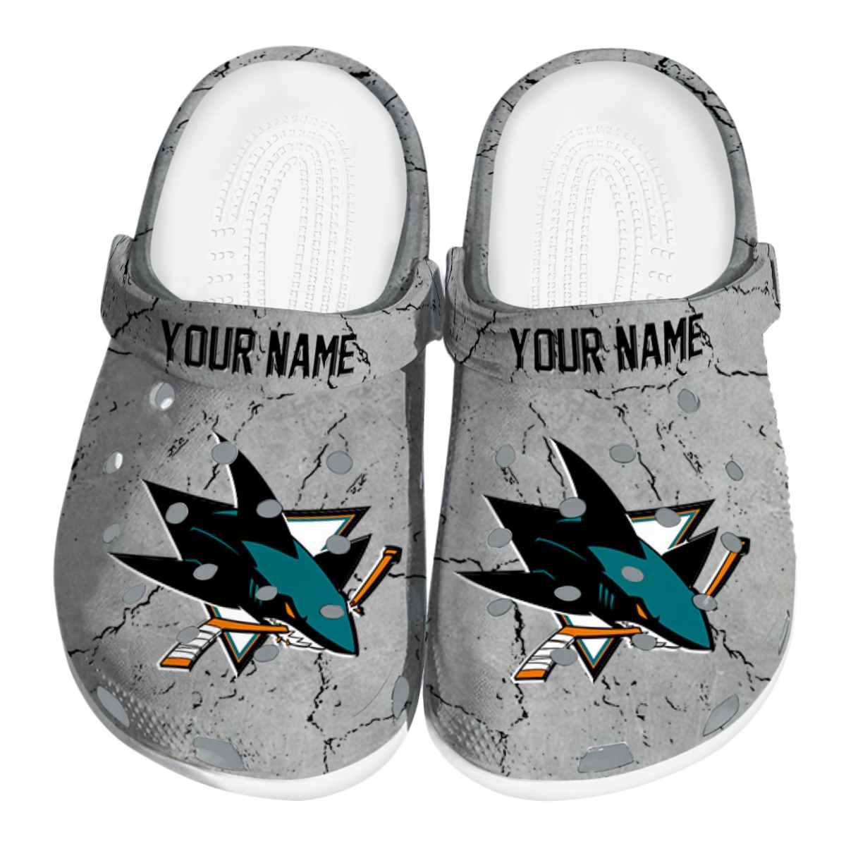 footwearmerch san jose sharks nhl sport crocs crocband clogs shoes comfortable for men women and kids nwurt