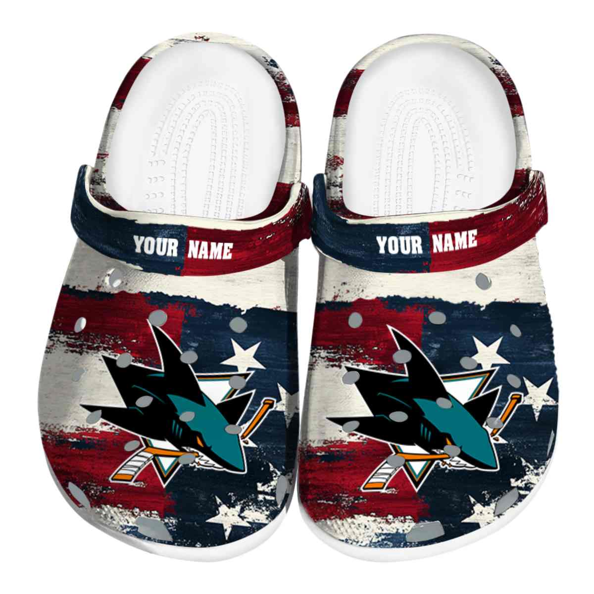 footwearmerch san jose sharks nhl sport crocs crocband clogs shoes comfortable for men women and kids uu4b7
