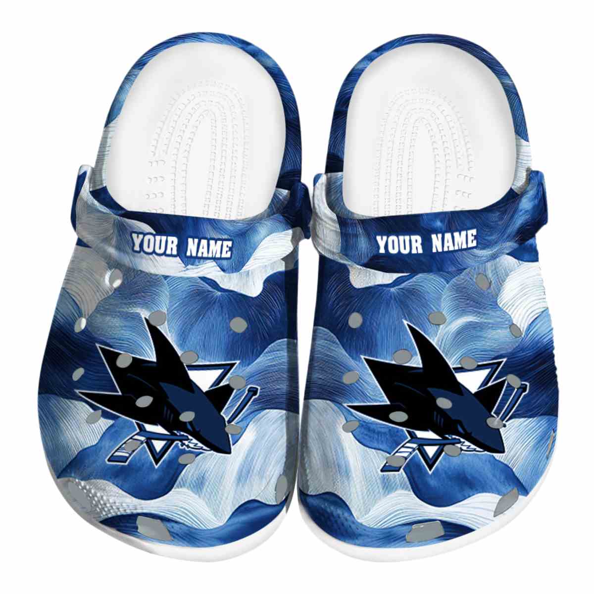 footwearmerch san jose sharks nhl sport crocs crocband clogs shoes comfortable for men women and kids ywj2e