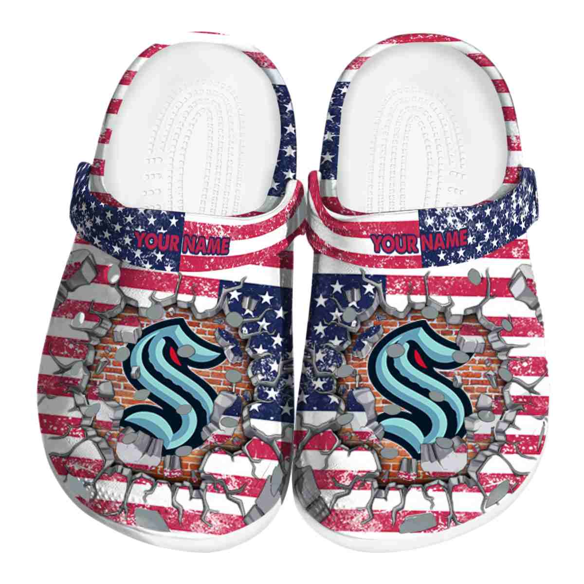 footwearmerch seattle kraken nhl sport crocs crocband clogs shoes comfortable for men women and kids 3h1os