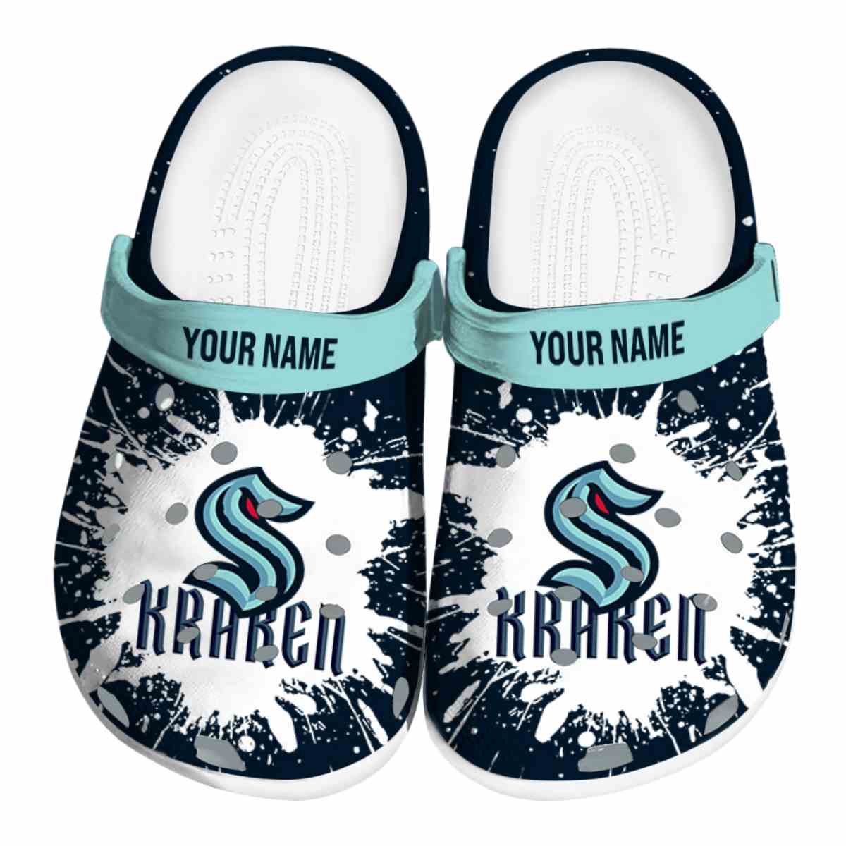 footwearmerch seattle kraken nhl sport crocs crocband clogs shoes comfortable for men women and kids q1coi