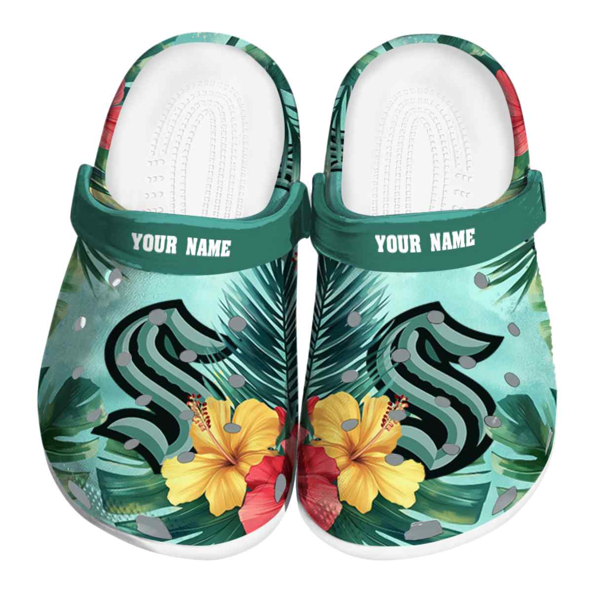 footwearmerch seattle kraken nhl sport crocs crocband clogs shoes comfortable for men women and kids wb7g0