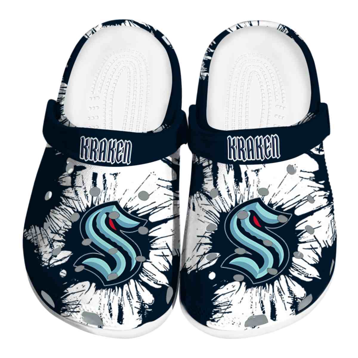 footwearmerch seattle kraken nhl sport crocs crocband clogs shoes comfortable for men women and kids wiuk0