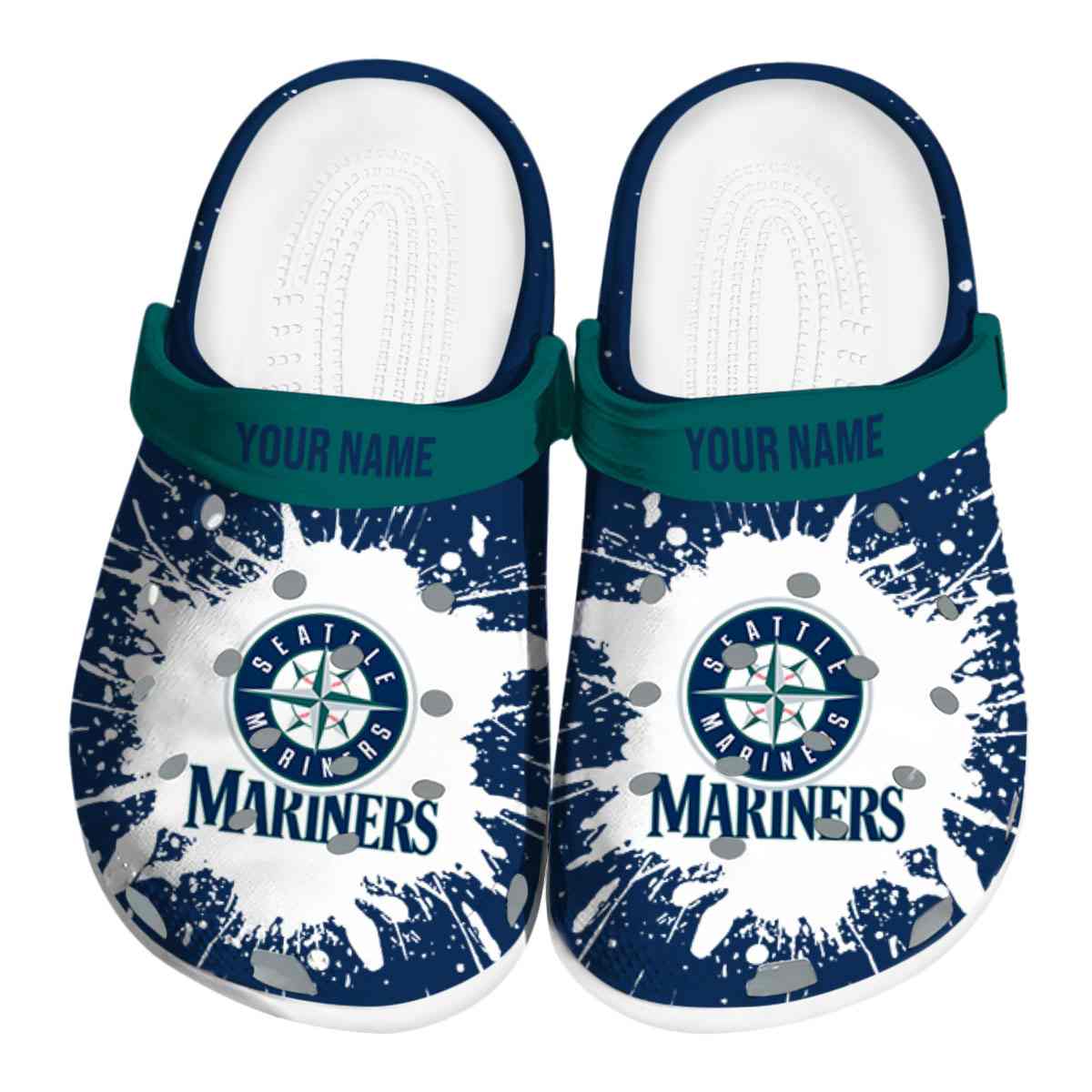 footwearmerch seattle mariners mlb sport crocs crocband clogs shoes comfortable for men women and kids cjkzi