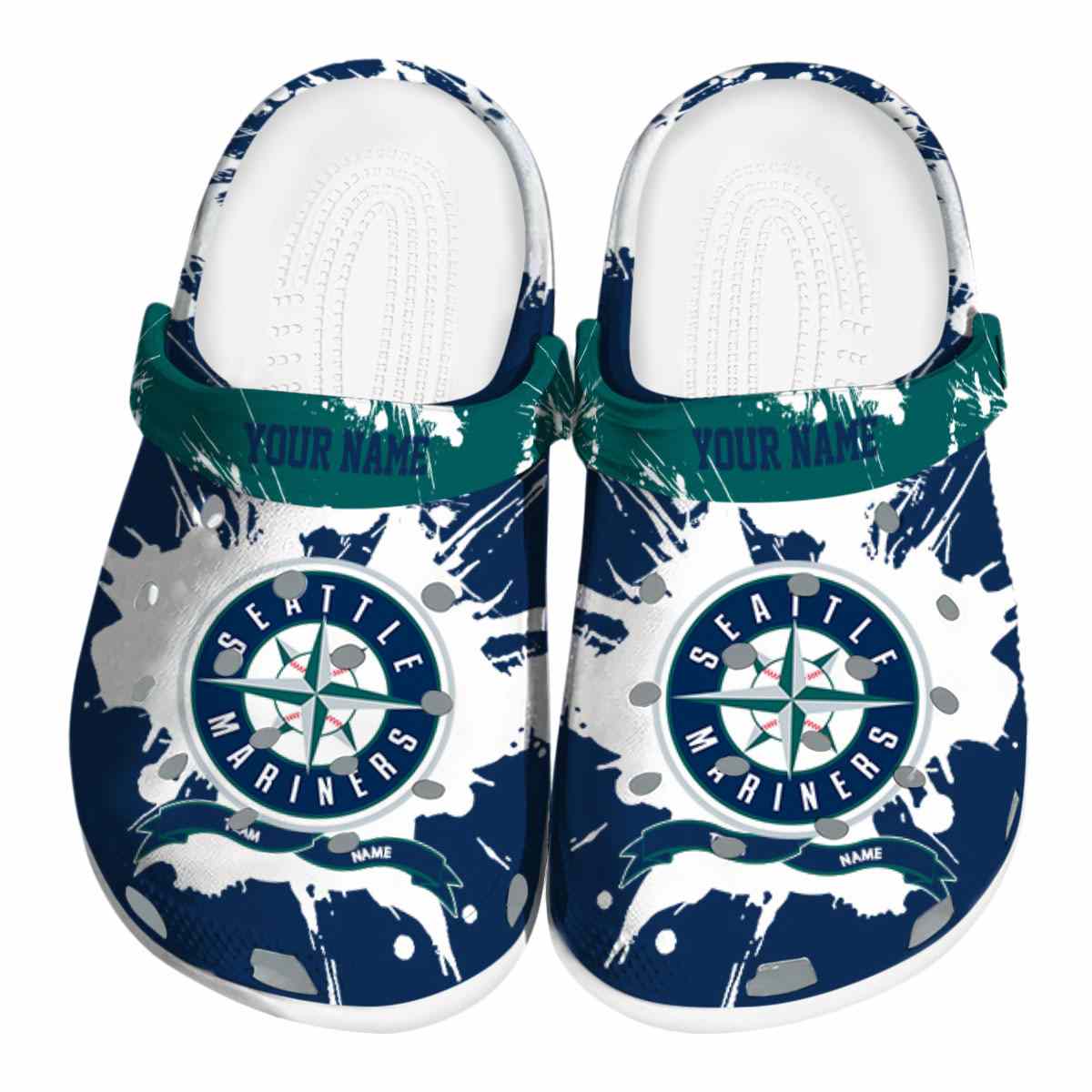 footwearmerch seattle mariners mlb sport crocs crocband clogs shoes comfortable for men women and kids pjr30