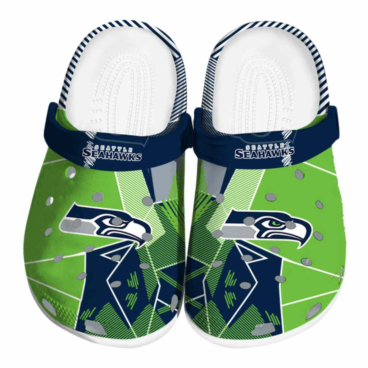 footwearmerch seattle seahawks nfl sport crocs crocband clogs shoes comfortable for men women and kids 50xid