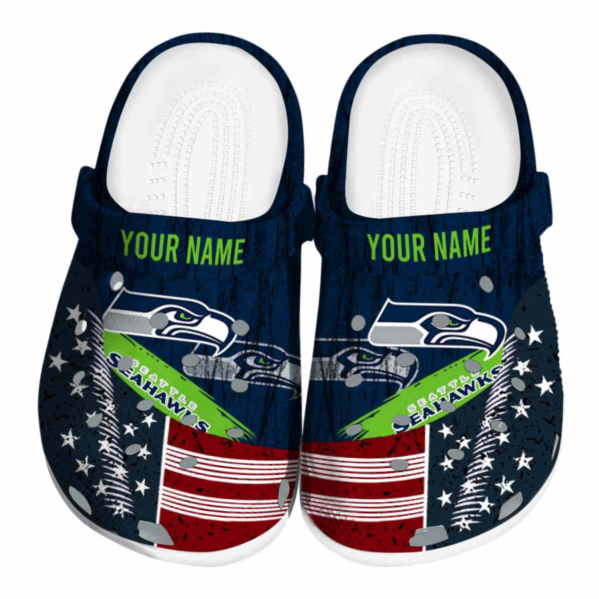 footwearmerch seattle seahawks nfl sport crocs crocband clogs shoes comfortable for men women and kids ezyxh