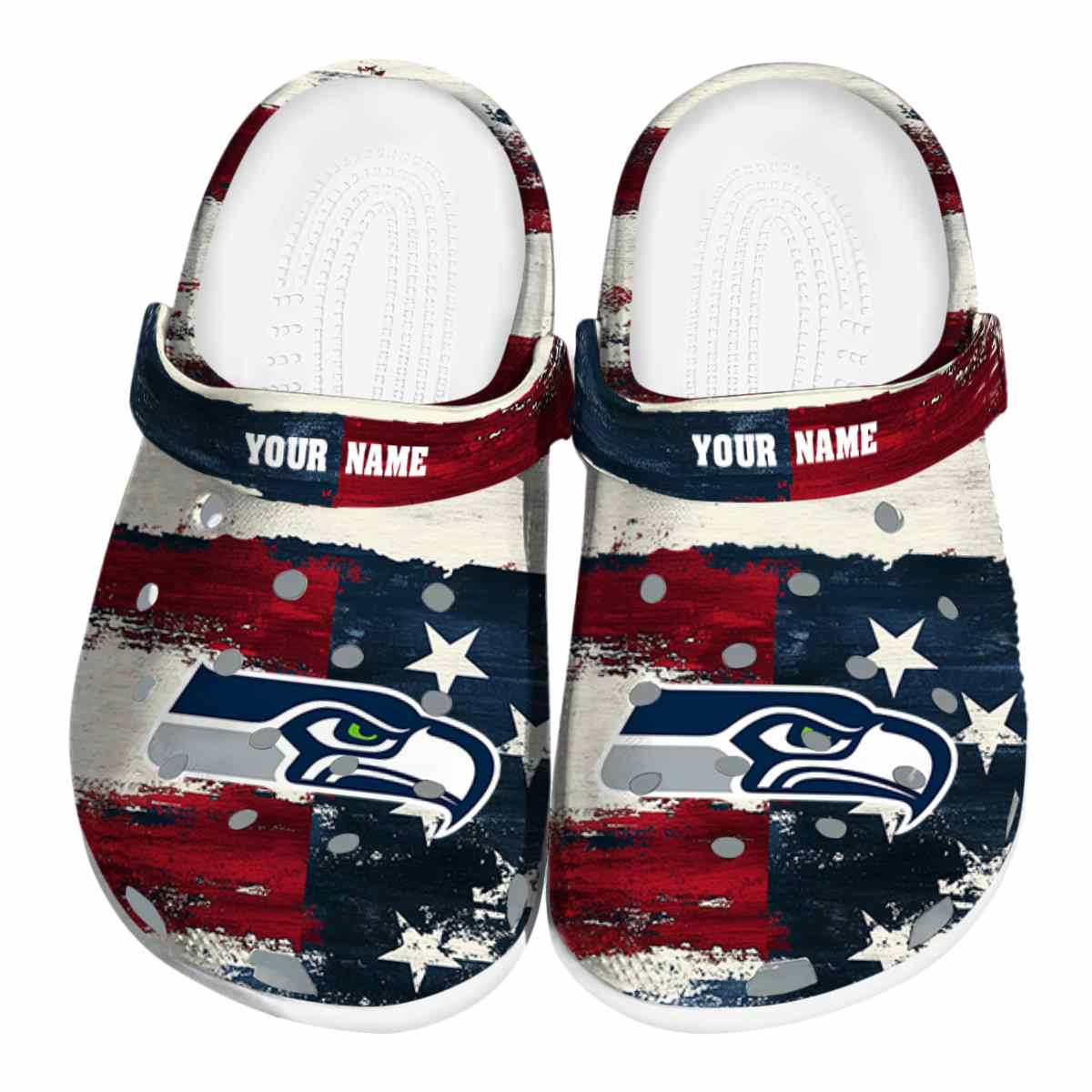 footwearmerch seattle seahawks nfl sport crocs crocband clogs shoes comfortable for men women and kids f4mtp