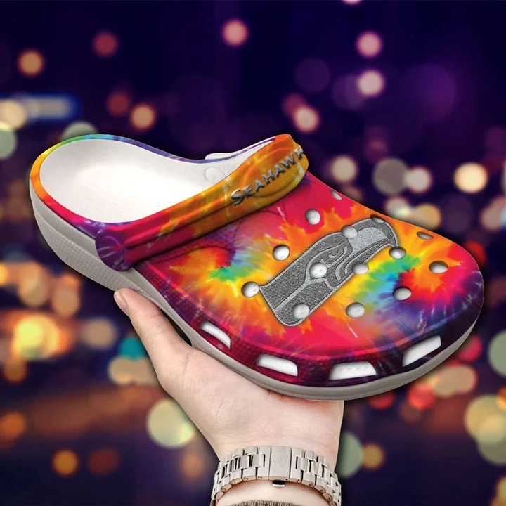 footwearmerch seattle seahawks nfl sport crocs crocband clogs shoes comfortable for men women and kids h4uhz