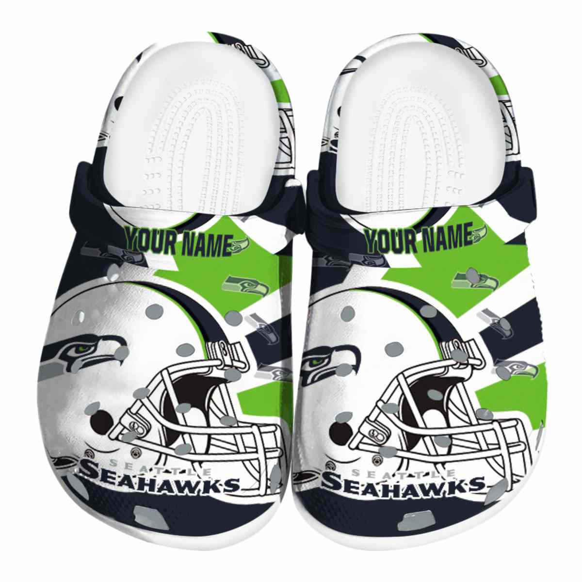 footwearmerch seattle seahawks nfl sport crocs crocband clogs shoes comfortable for men women and kids l7fab
