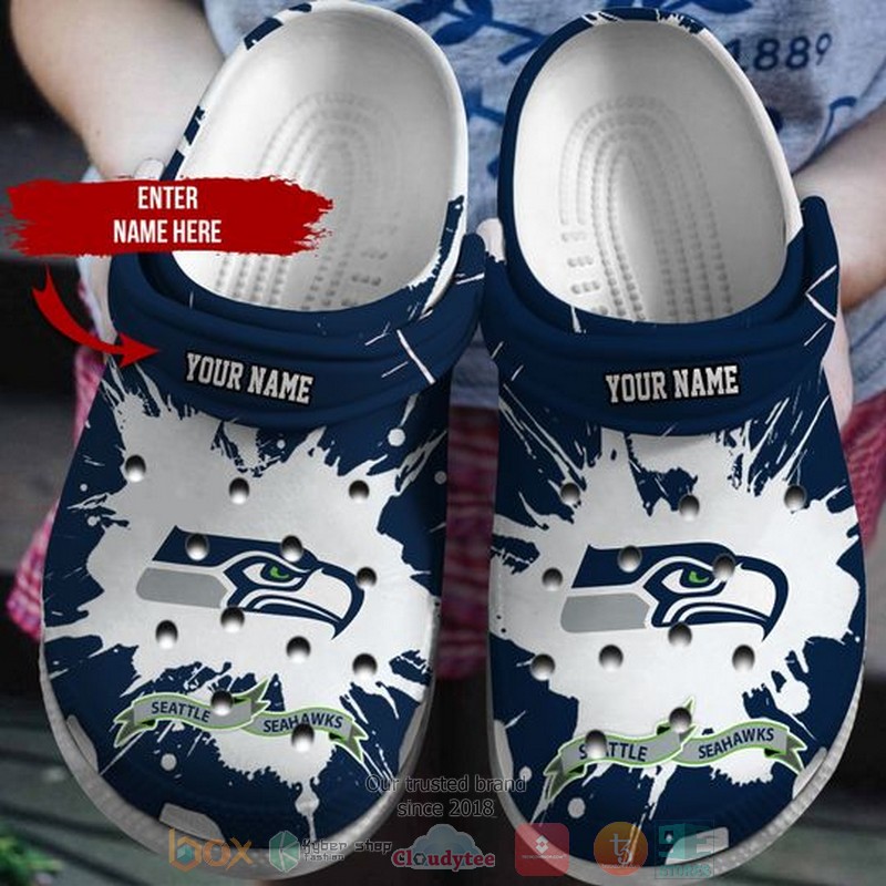 footwearmerch seattle seahawks nfl sport crocs crocband clogs shoes comfortable for men women and kids pr9ys