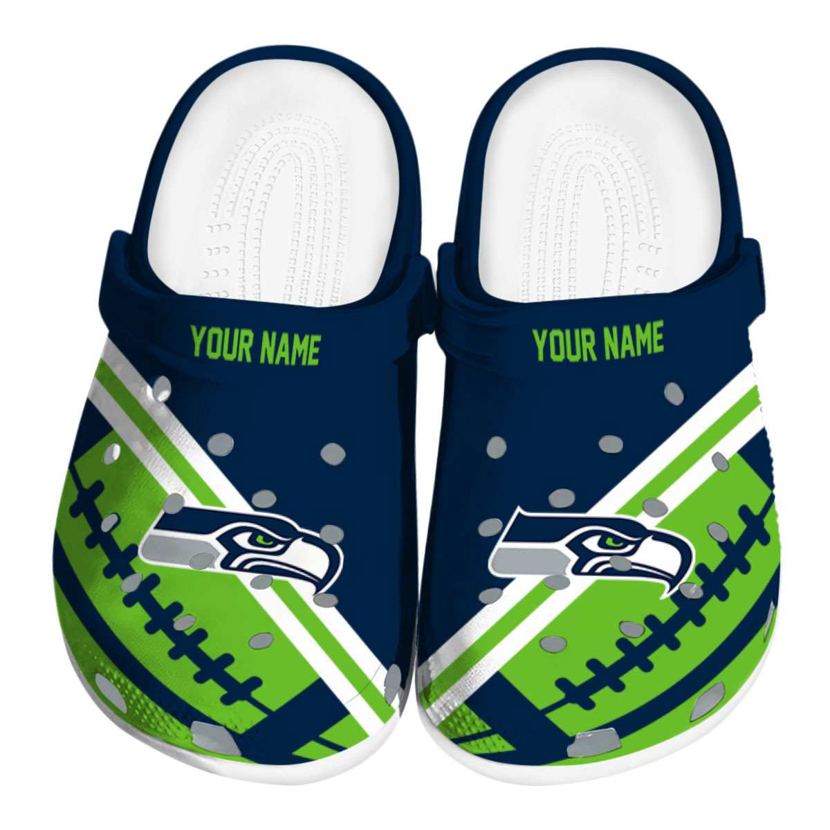 footwearmerch seattle seahawks nfl sport crocs crocband clogs shoes comfortable for men women and kids sskyp