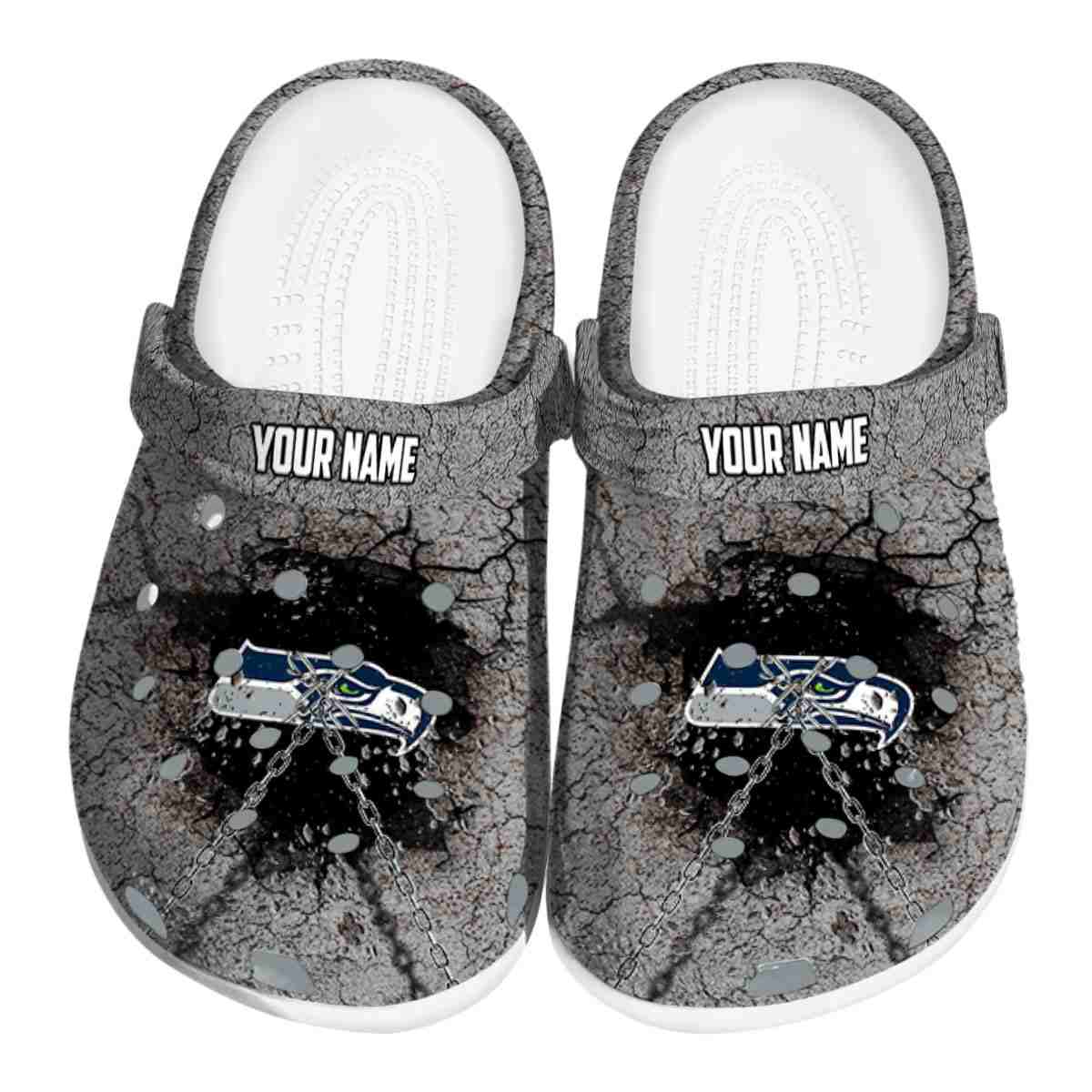 footwearmerch seattle seahawks nfl sport crocs crocband clogs shoes comfortable for men women and kids xexnz
