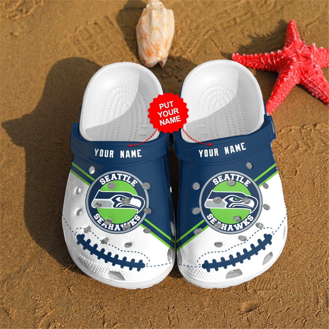 footwearmerch seattle seahawks personalized custom for nfl fans clog shoes needd