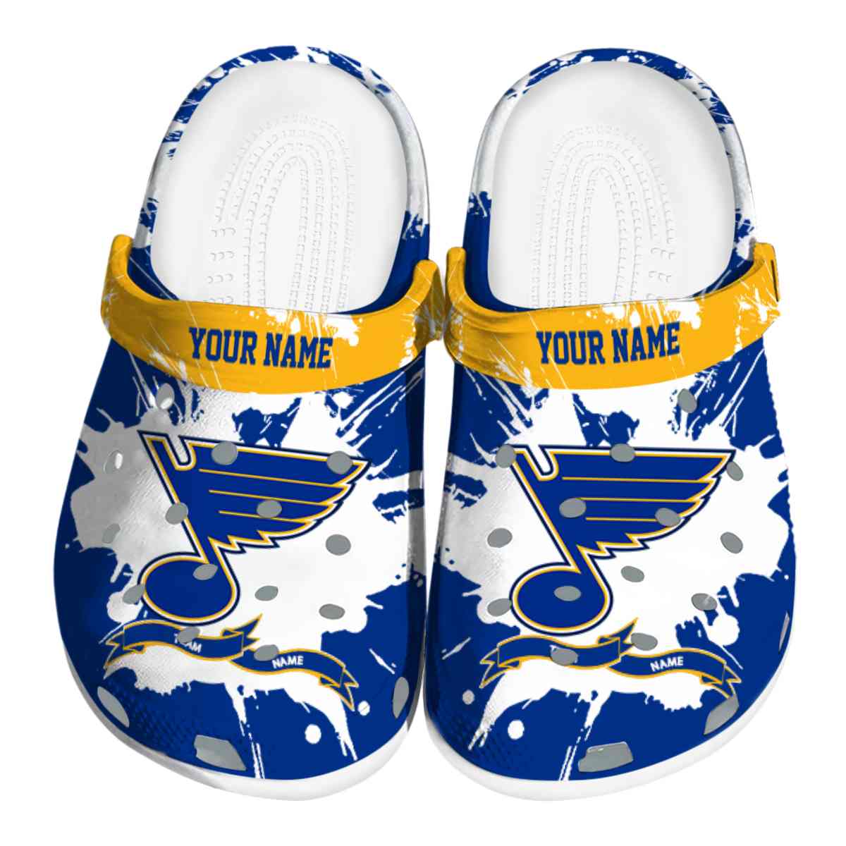 footwearmerch st louis blues nhl sport crocs crocband clogs shoes comfortable for men women and kids ci5ui