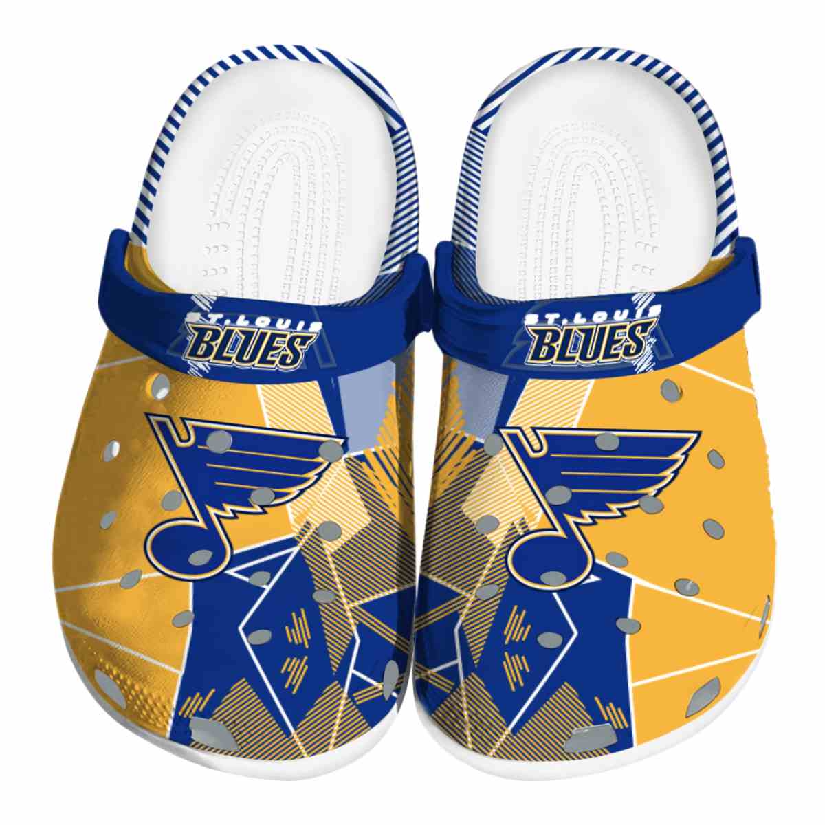 footwearmerch st louis blues nhl sport crocs crocband clogs shoes comfortable for men women and kids d6i8m
