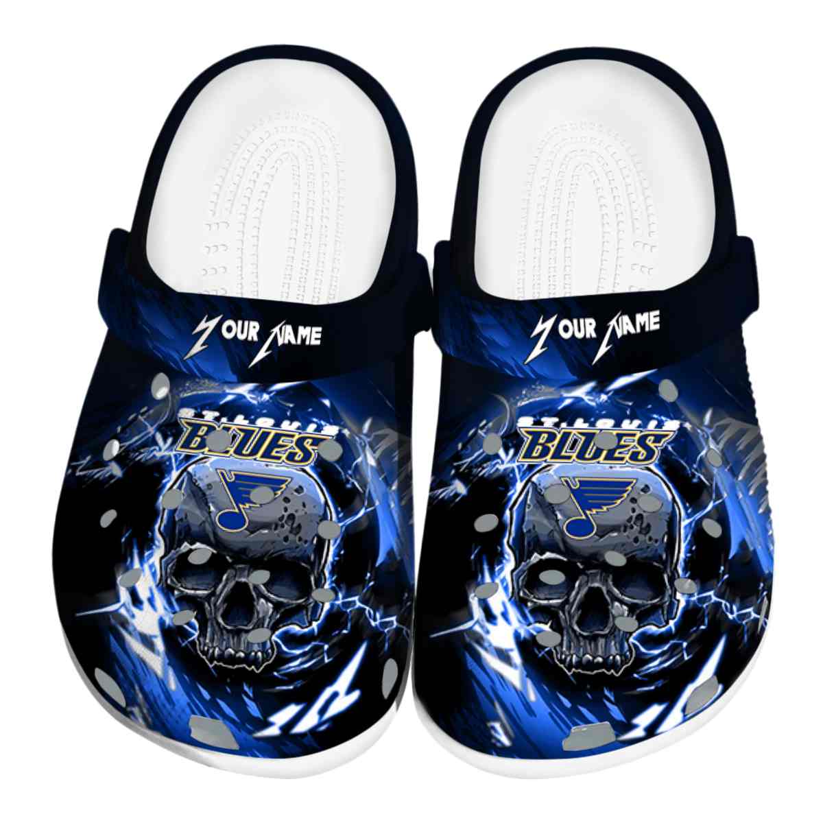 footwearmerch st louis blues nhl sport crocs crocband clogs shoes comfortable for men women and kids lfdxz