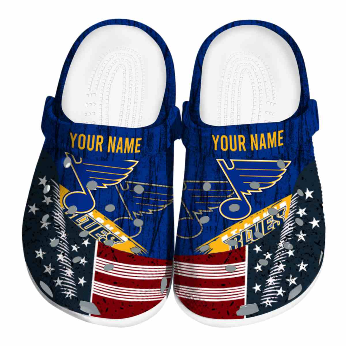 footwearmerch st louis blues nhl sport crocs crocband clogs shoes comfortable for men women and kids oihhe