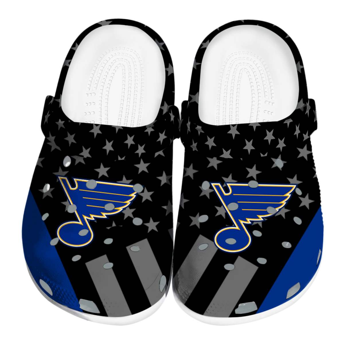 footwearmerch st louis blues nhl sport crocs crocband clogs shoes comfortable for men women and kids sflol